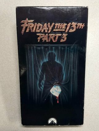Friday The 13th Part 3 Vhs Rare Horror Cult Classic - Jason Voorhees