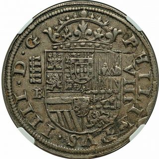 1659/31 Or 35 Spain Felipe Iv Silver 8 Reales Ngc Au - 50 Unpublished Rare