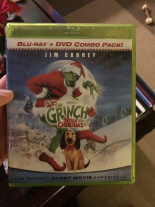 How The Grinch Stole Christmas Green Case Blu - Ray Dvd (2009,  2 - Disc Set) Rare