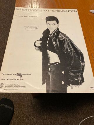 Prince And The Revolution - Kiss Sheet Music Rare