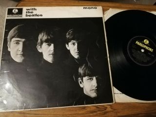 The Beatles With The Beatles Rare Mono Vinyl Lp 5n/5n Matrix Parlophone