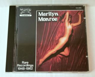 Marilyn Monroe Rare Recordings 1948 - 1962 Cd 1999 Sandy Hook
