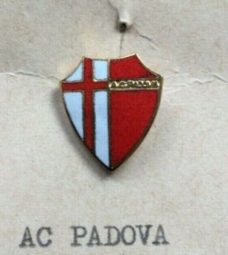 Badge Pin Lapel Ac Padova Football Club Rare Italy 1960s Issue