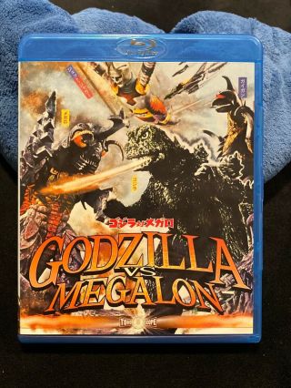 Godzilla Vs.  Megalon (blu - Ray Disc,  2014) Like Rare Oop