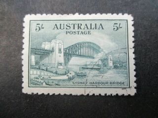 Australian Pre Decimal Stamps: 5/ - Bridge Cto - Rare (h192)