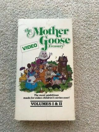 Vhs Rare Video The Mother Goose Treasury Video Volumes Vol.  1 2 I & Ii