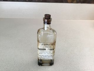 Very Rare “parkers” Special Rangoon Gun Oil Bottle