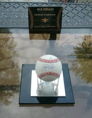 Rare Signed Cleveland Indians Roberto Perez Sweetspot Baseball Proof
