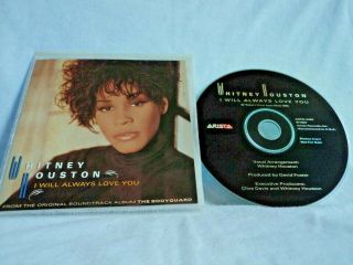 Whitney Houston - I Will Always Love You - Rare 1 Track Promo Cd Single