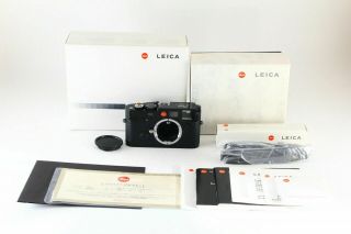 [super Rare]leica M6 Ttl 0.  85 Nsh Black Paint 35mm Rangefinder Camera W/box 6014