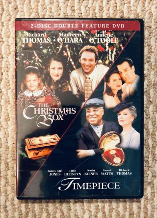 The Christmas Box / Timepiece (dvd,  2 Disc) Rare Oop Richard Thomas Hallmark