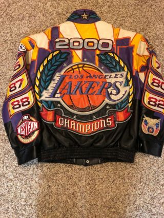 Vintage Jeff Hamilton Los Angeles Lakers 2000 Champions Jacket Kobe Rare 2