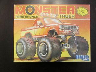 Mpc Ertl Monster Ford Bronco Truck Model Kit 6345,  Open Box,  Bags
