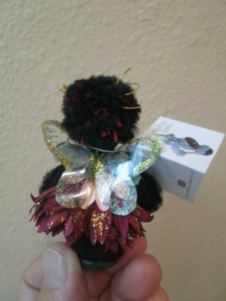 SHOEBUTTON BEARS With Tag Miniature Artist Made ANGEL 2 3/4 