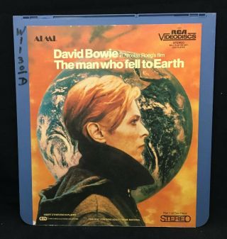 Vintage David Bowie The Man Who Fell To Earth Movie Ced Selectavision Disc Rare