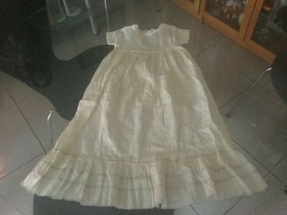 Antique Light Muslin Type Cotton Dress For Your Doll Ca 1900 S,  No 3