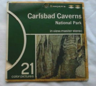 Carlsbad Caverns National Park View Master Sx Packet 1950s Rare