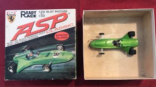 Rare 1960’s Ready Race Asp Classic Slot Car Car Nm Box Vg
