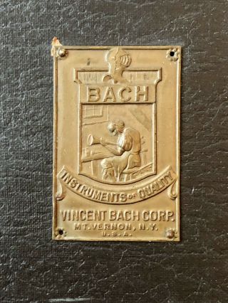 Vincent Bach Mount Vernon Trumpet Case 1960 