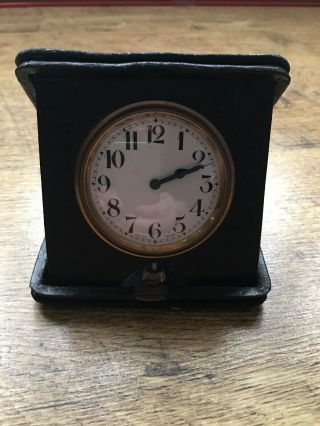 8 Days Swiss Alarm Travel Clock Antique Vintage Fantastic