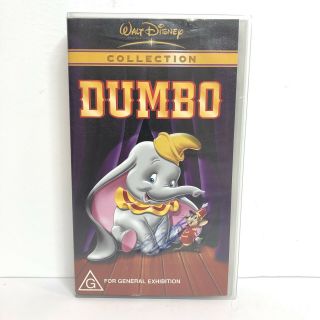 Dumbo Vhs Video Tape Walt Disney Rare & Classic Kids Movie