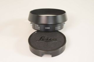Leica 12585 Metal Hood With Rare 14033 Cap