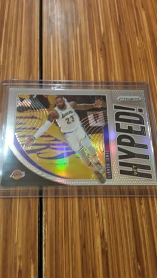 2019 - 20 Prizm Lebron James Silver Sp Get Hyped Prizm 2 Lakers Case Hit Rare