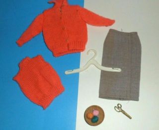 976 Sweater Girl Vintage Barbie Doll Clothes Outfit 1960 