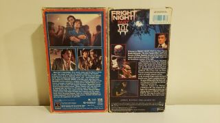Fright Night 1985 VHS (RARE HORROR OOP CULT) Fright Night 2 II VHS 1992 2
