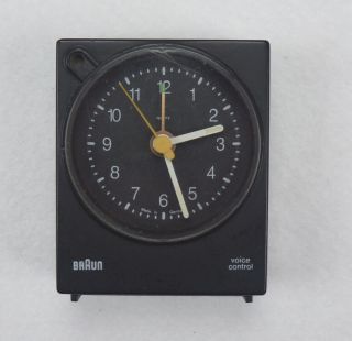 Vintage Braun 4763 Ab Vc Voice Control Travel Alarm Germany Quartz Battery