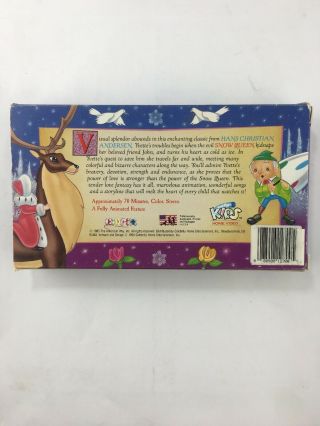 Snow Queen Fully Animated Feature Just For Kids Home Video Children ' s VHS Rare 3