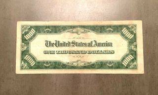 1934 One Thousand Dollar Bill - $1000 Choice RARE Atlanta - 1000 dollars 2