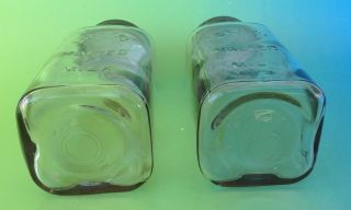 2 SCA Antique Borden ' s Malted Milk Jars with EmbossedTin Lids 2