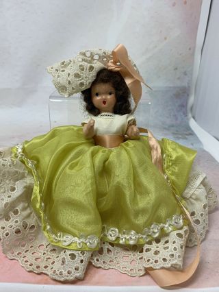 Nancy Ann Storybook Doll - Yellow Dress Peach Ribbon