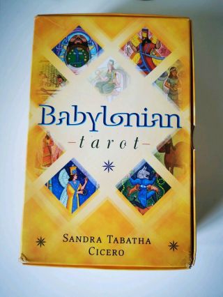 Babylonian Tarot English Edition Sandra Tabatha Cicez Oop Rare First Edition
