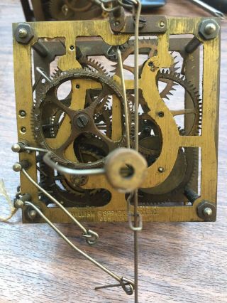 Antique William Sprague Cuckoo Clock Movement For Restoration