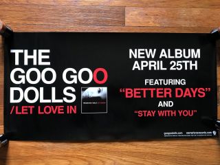 Goo Goo Dolls Let Love In Rare Promo Poster Strip 2006