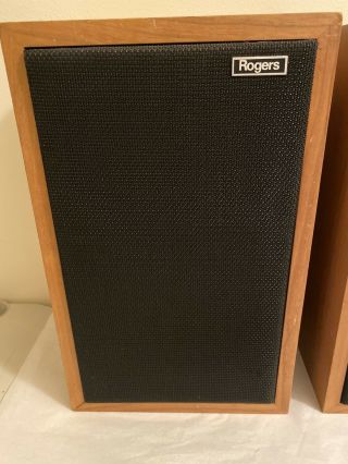 Rare Vintage ROGERS LS3/5a Monitor/Bookshelf Speakers,  Early Serial Matched Pair 2