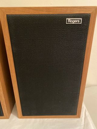 Rare Vintage ROGERS LS3/5a Monitor/Bookshelf Speakers,  Early Serial Matched Pair 3