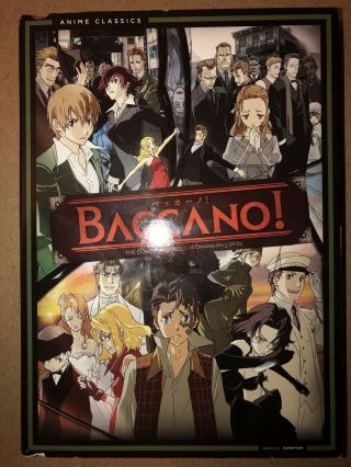 Baccano: The Complete Series (dvd,  2010,  3 - Disc Set) Rare Oop