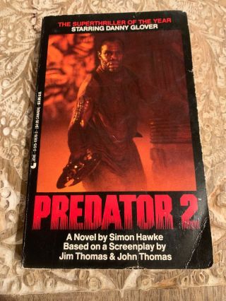 Predator 2 Simon Hawke (1990,  1st Ed) Extremely Rare Pb Oop
