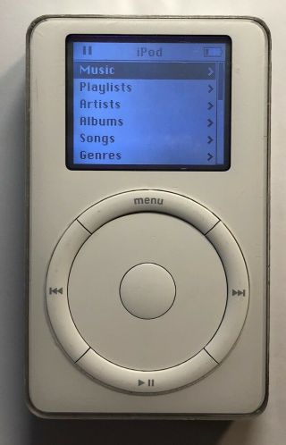 Apple Ipod Classic 2nd Generation White 10gb Rare Collector 100