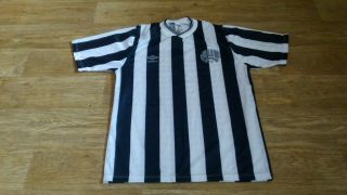 Newcastle United Soccer Jersey Umbro No Sponsor - Rare 80 
