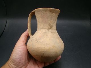 Chinese Neolithic Age Period Pottery 2 Handles Jar V4061