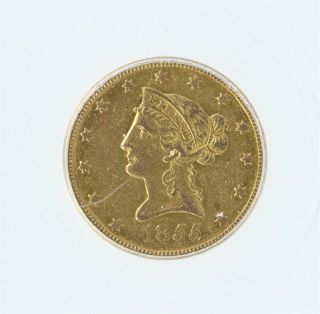 1855 - O Liberty Head $10 Gold Eagle Icg Au50 Valued At $6,  250 Very Rare