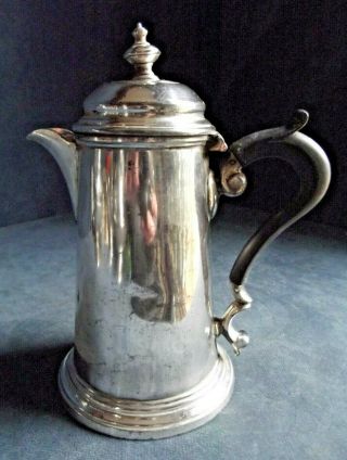Good Silver Plated Georgian Styled Water Jug C1900 By William Hutton