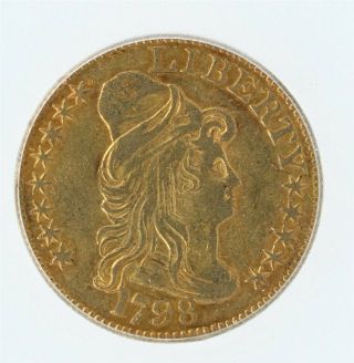 1798 Capped Bust $5 Gold - Lg 8,  13 Star - Icg Ef45 Valued At $12,  000 Very Rare