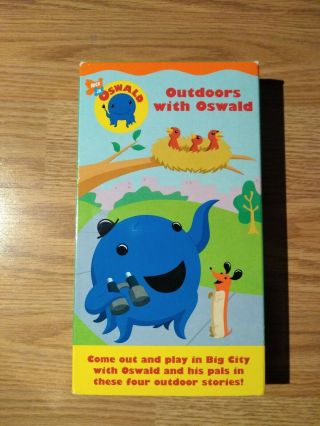 Outdoors With Oswald Vhs 2003 Nick Jr.  Good Rare And Htf Nickelodeon