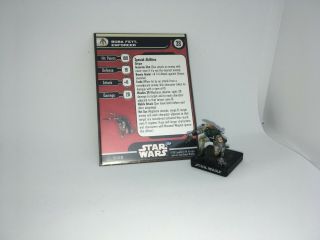 Star Wars Miniatures Boba Fett,  Enforcer Alliance & Empire Very Rare