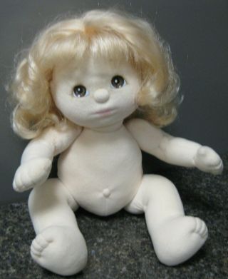 Vintage 1985 " My Child Doll " By Mattel.  Blonde Hair,  Brown Eyes.  Pre Loved